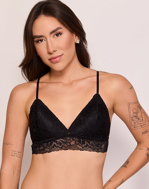 SUTIÃ TOP - BOJO REMOVIVEL - RENDA - REF: 05 0005 SUTIÃ TOP - BOJO REMOVIVEL - RENDA - REF: 05 0005