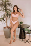 Conjunto Básico Trançado - Nude - Linha Light  - 1020