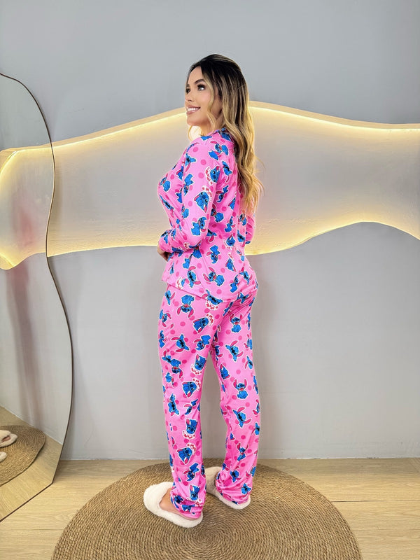 PIJAMA LONGO - AMERICANO - STITCH