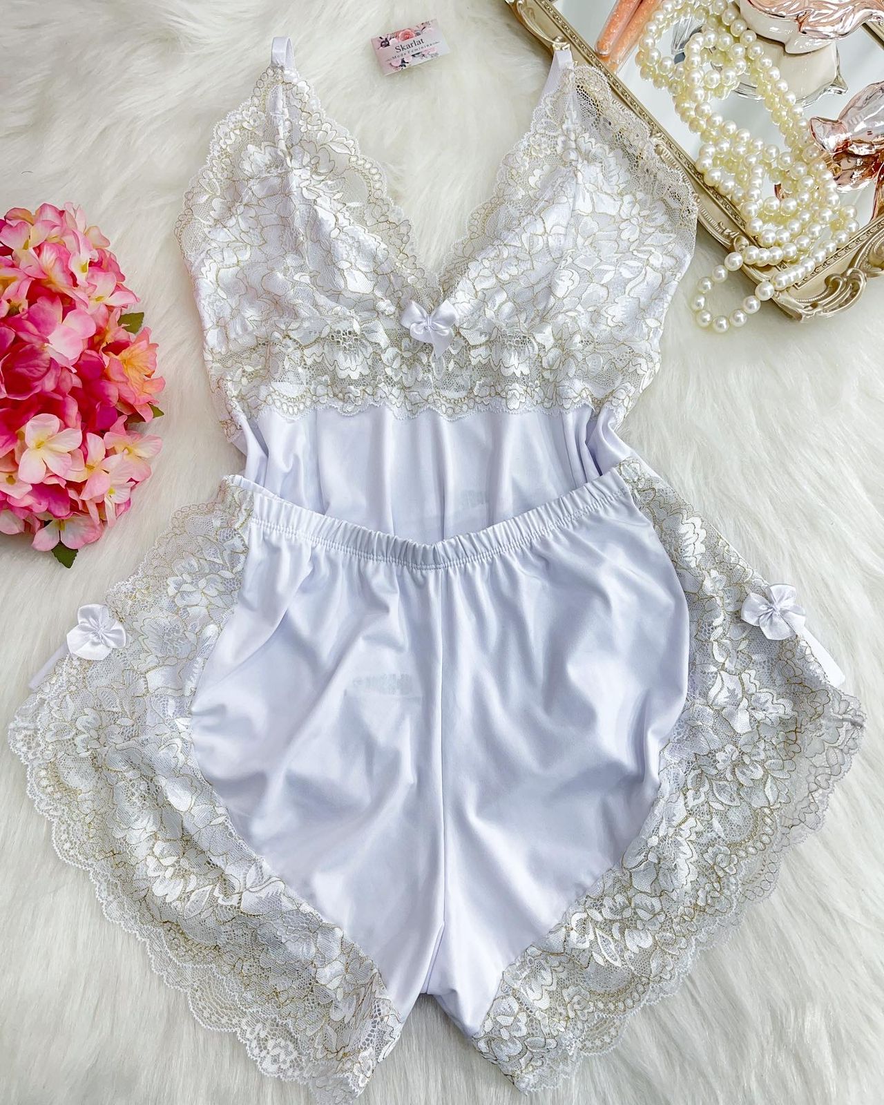 Baby doll Ayme - branco