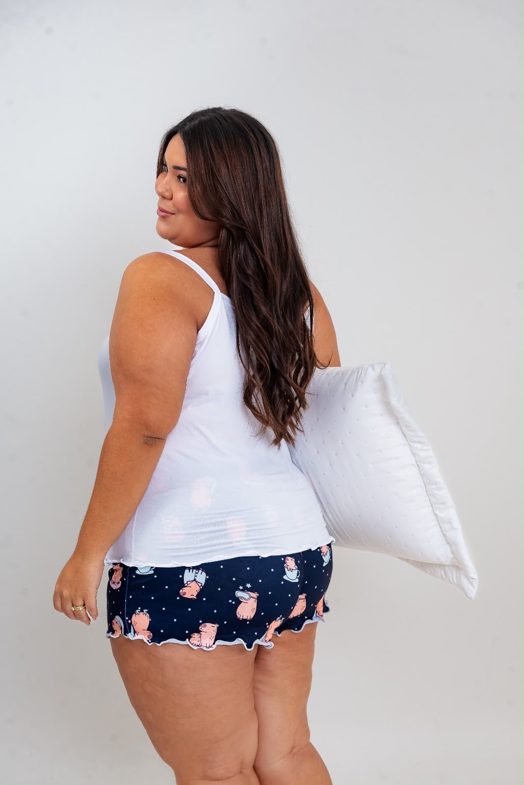 Pijama Short Doll - Capivara Beauty Sleep