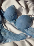 Conjunto Rendado - 1036 - Azul Bebê
