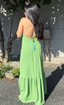 Vestido Longo - Coleção Boho - Verde -  Fiorella