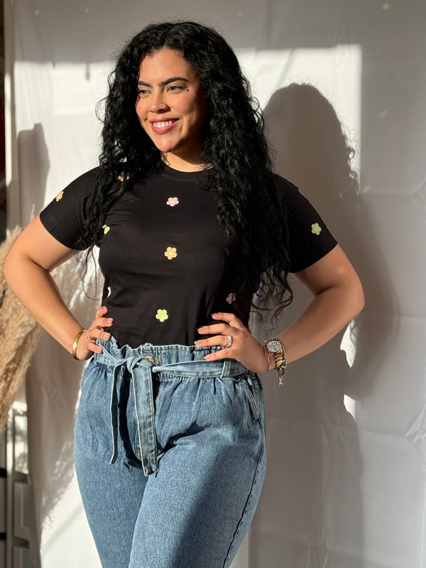 T-shirt Tradicional - Estampa - Flor