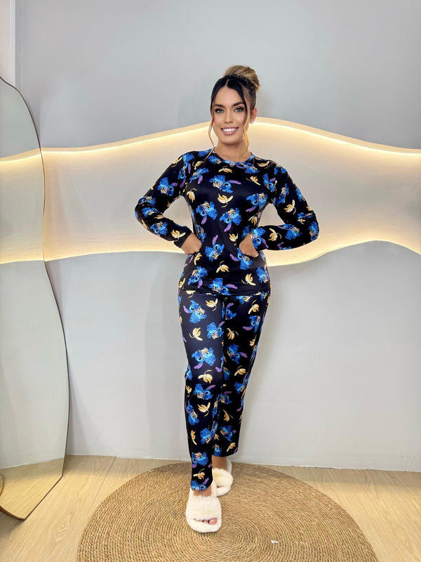 Pijama longo manga full- Personagem com banana