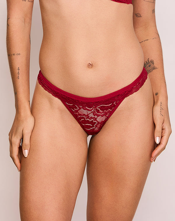 CALCINHA FIO DUPLO - STRING RENDA - REF - P CA 02 0016