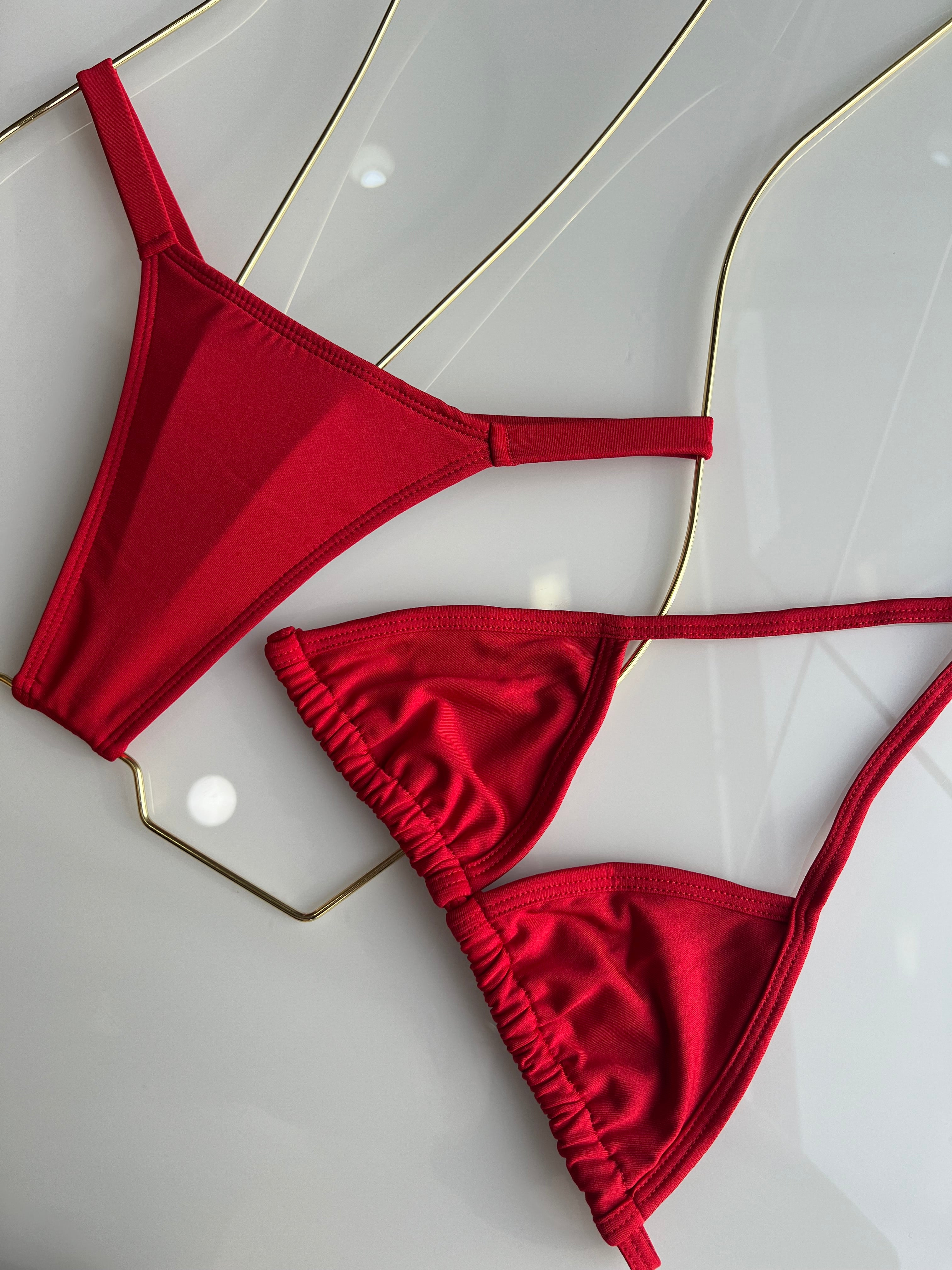 Biquíni Marquinha Perfeita - Fita -  Vermelho