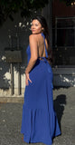 Vestido Longo -  Coleção Boho - Azul Marinho -  Fiorella