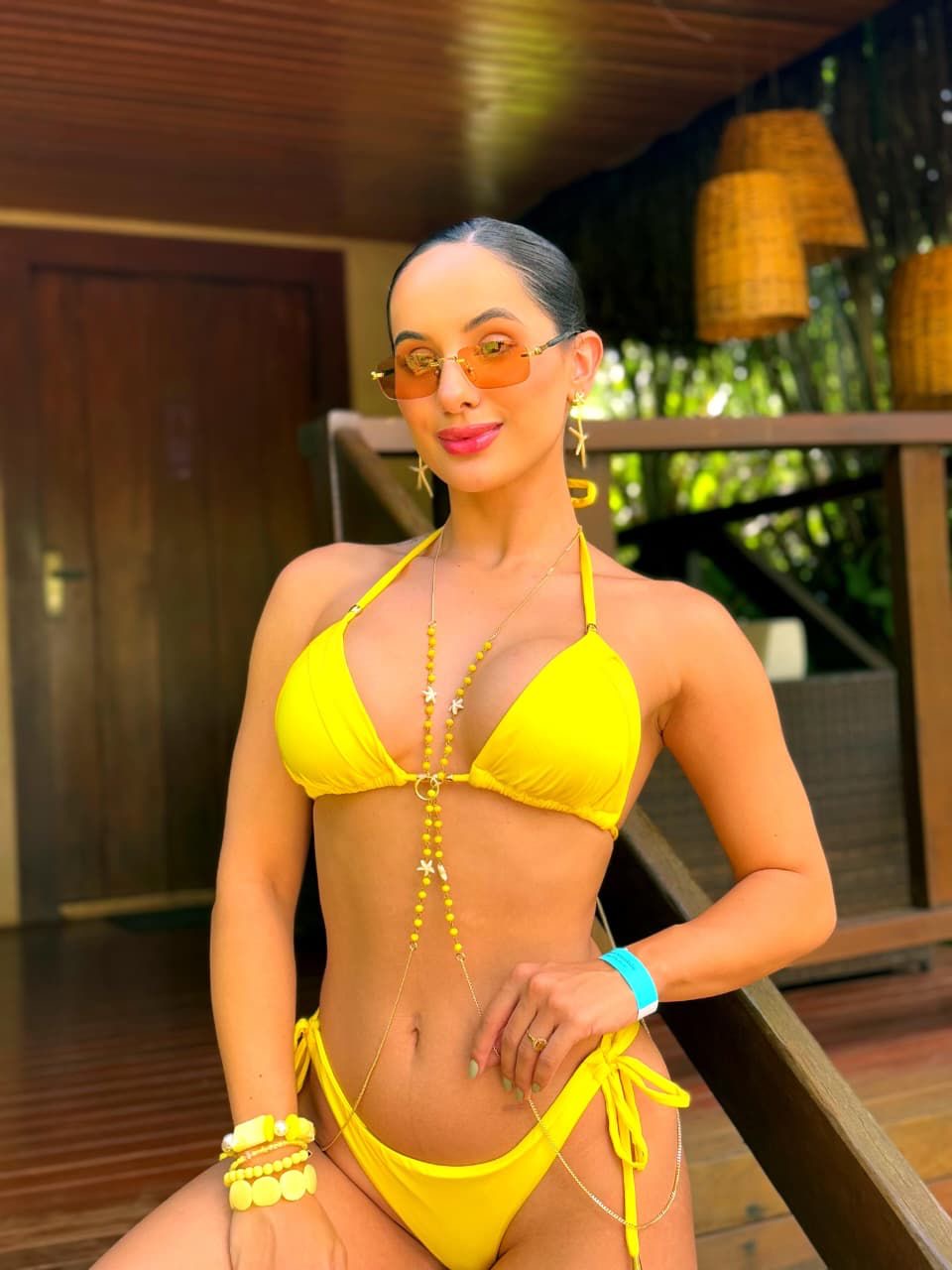 Biquíni Lux - Amarração - Amarelo