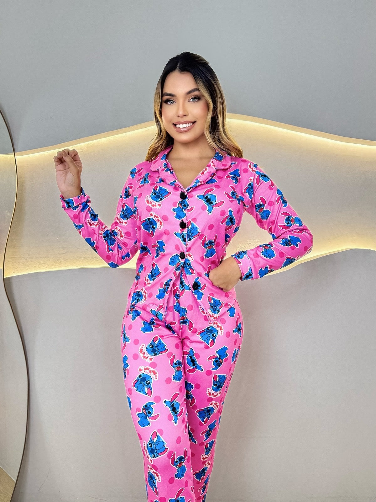 PIJAMA LONGO - AMERICANO - STITCH