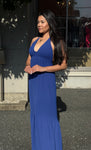 Vestido Longo -  Coleção Boho - Azul Marinho -  Fiorella