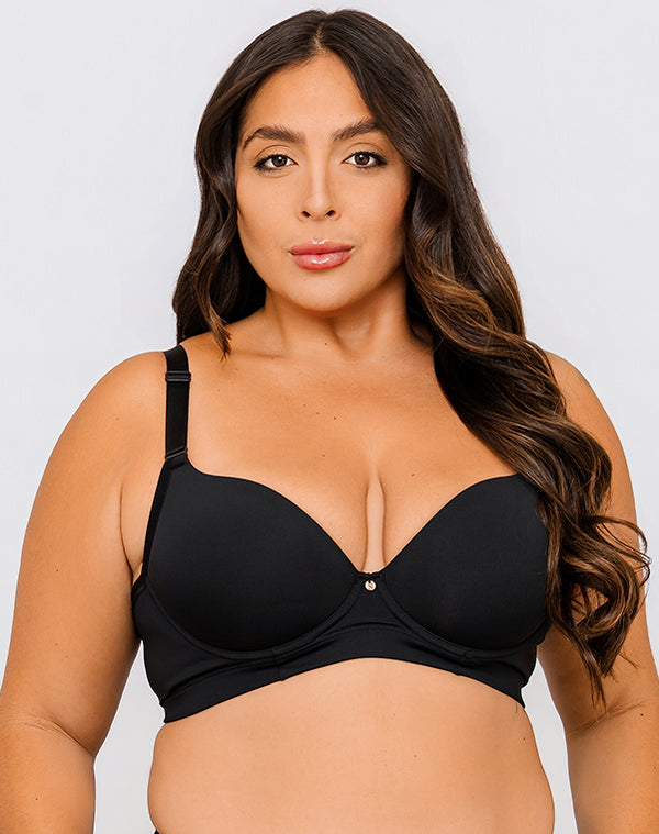 SUTIÃ PLUS - BOJO SOFT LISO - PRETO - REFERÊNCIA - SP 01 0015