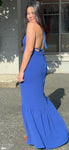 Vestido Longo -  Coleção Boho - Azul Marinho -  Fiorella