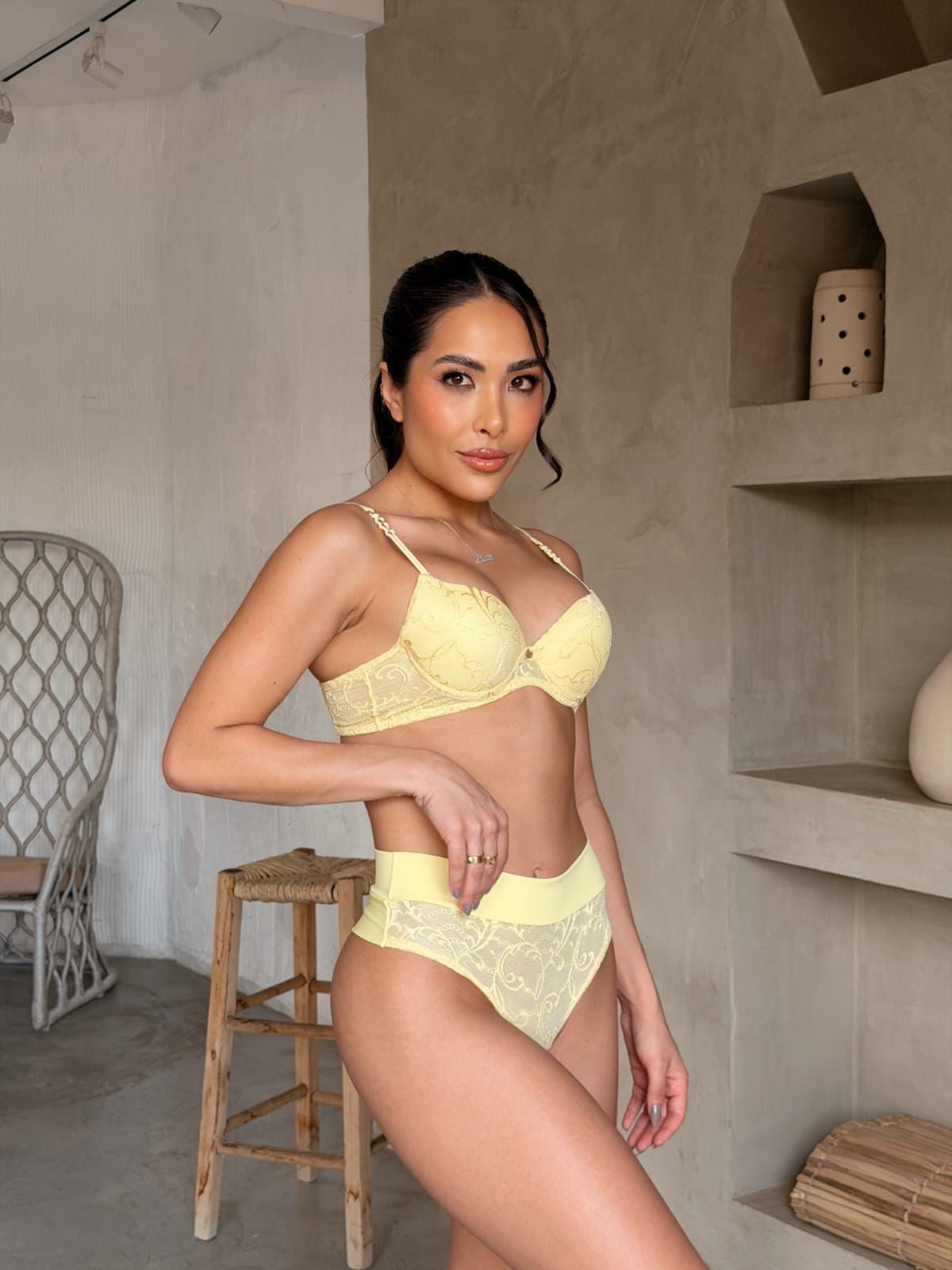 Conjunto Aura amarelo