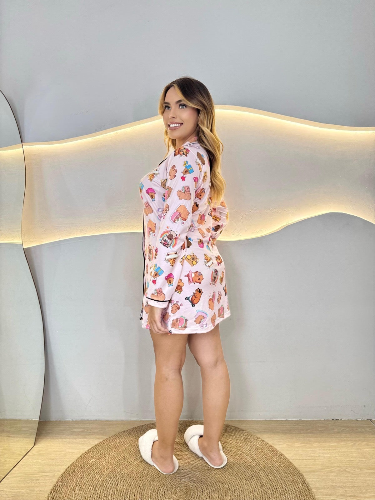 PIJAMA LONGO - CHEMISE - CAPIVARA BAILARINA