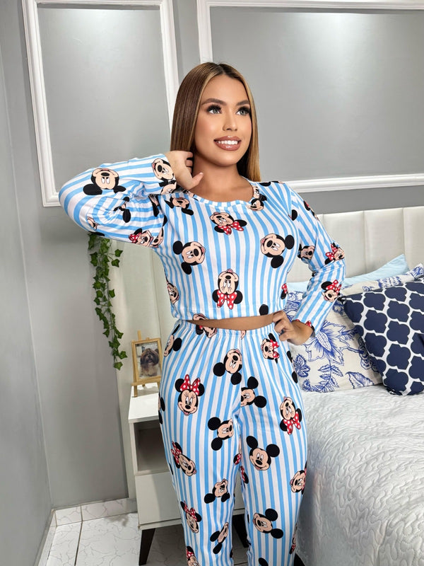 Pijama longo- Max cropped - Personagem