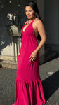 Vestido Longo - Coleção Boho - Cereja -  Fiorella