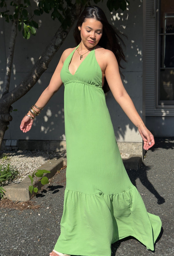 Vestido Longo - Coleção Boho - Verde -  Fiorella