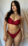 Conjunto Rendado - 1181 - Vermelho Divino