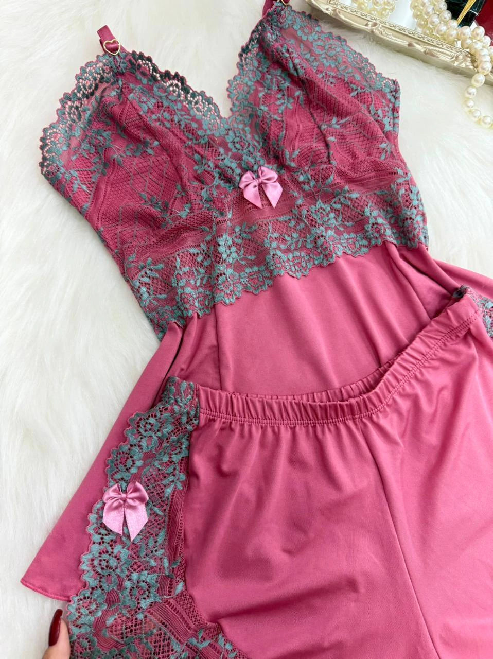 Baby Doll Ayme - Rosa/Verde