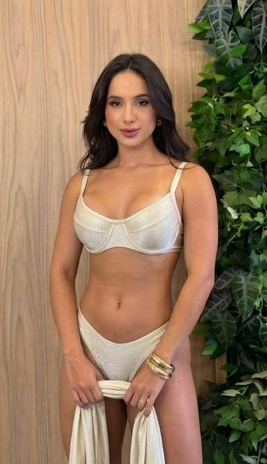 Biquíni Meia Taça - Poliana - Off White