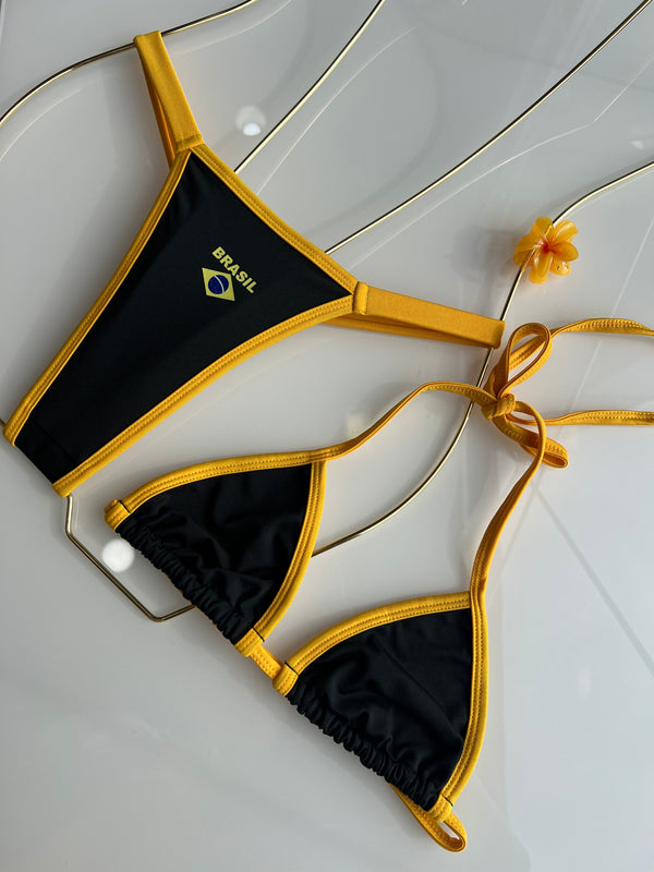 Biquíni Marquinha Perfeita - Fita -  Brasil - Preto