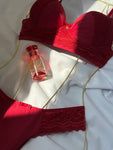 Conjunto Rendado - 1181 - Vermelho Divino