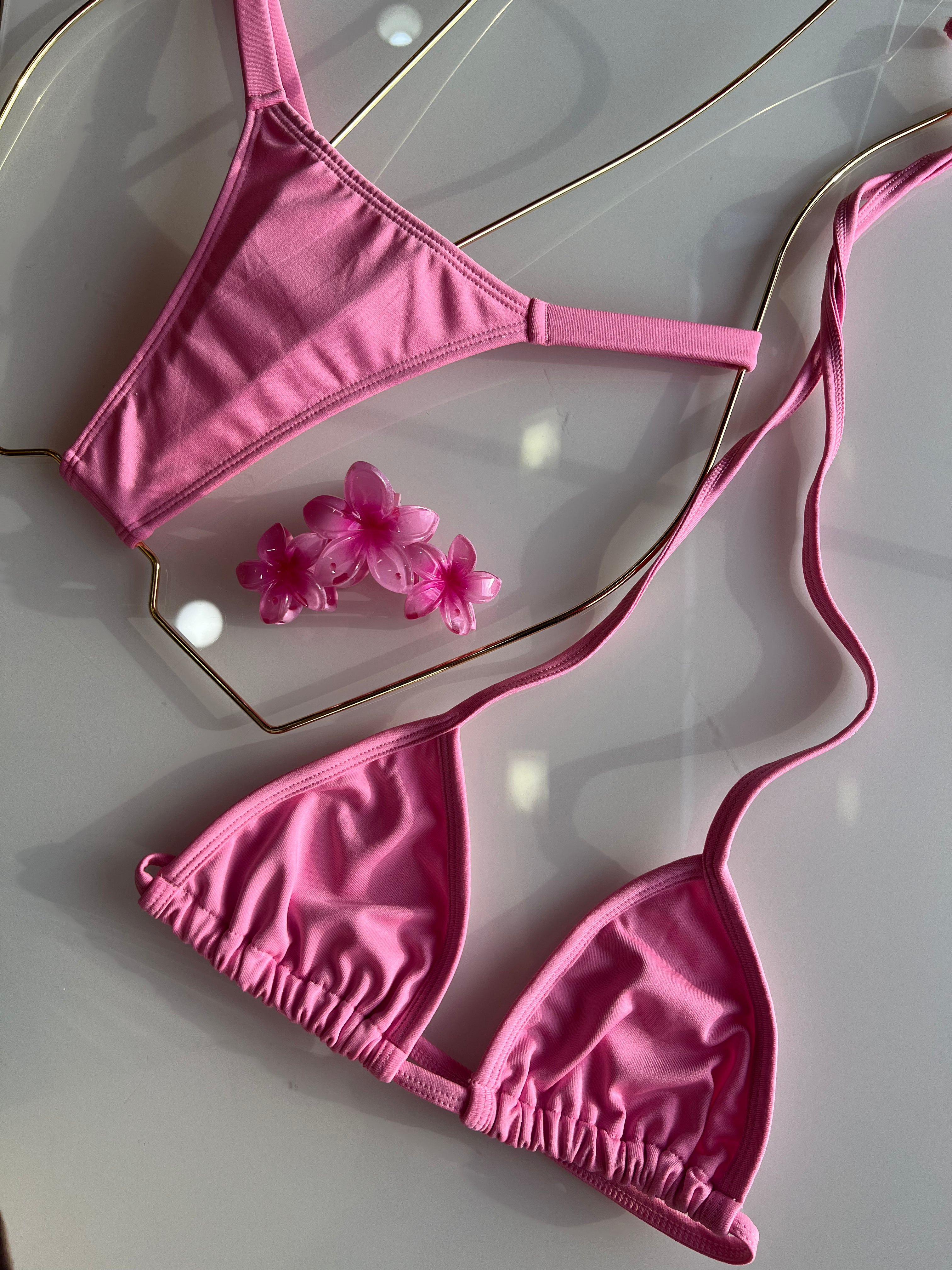 Biquíni Marquinha Perfeita - Fita -  Rosa Bebê