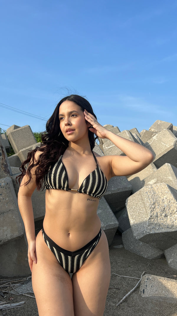 Biquíni Genova - Bali Preto/Nude - Fiorella