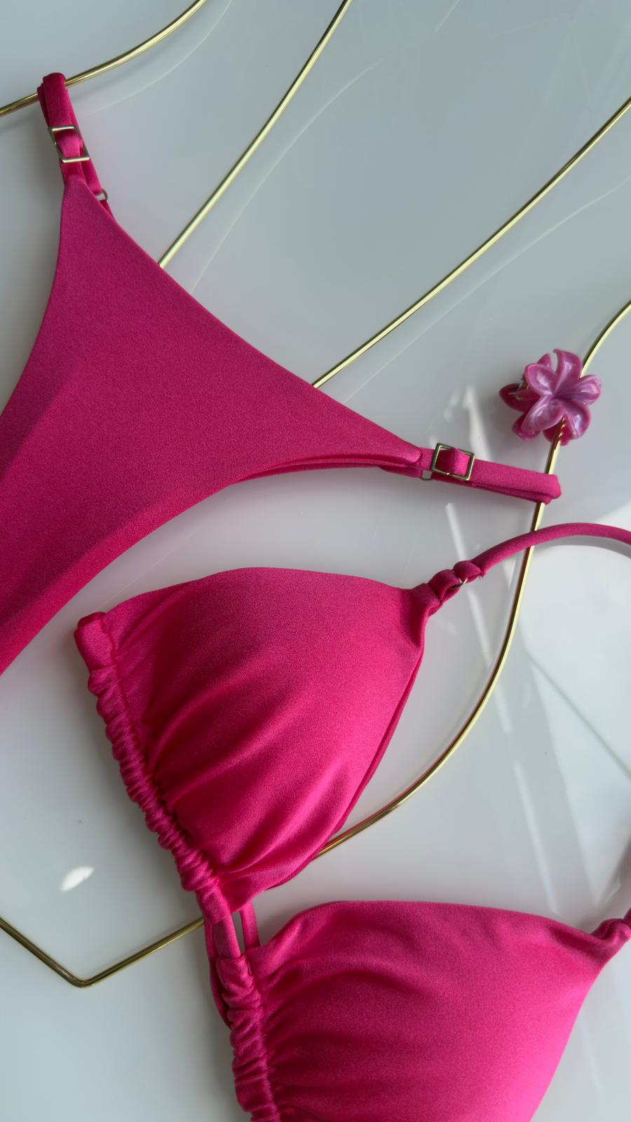 Biquíni Marquinha Perfeita - Fita com bojo - Pink