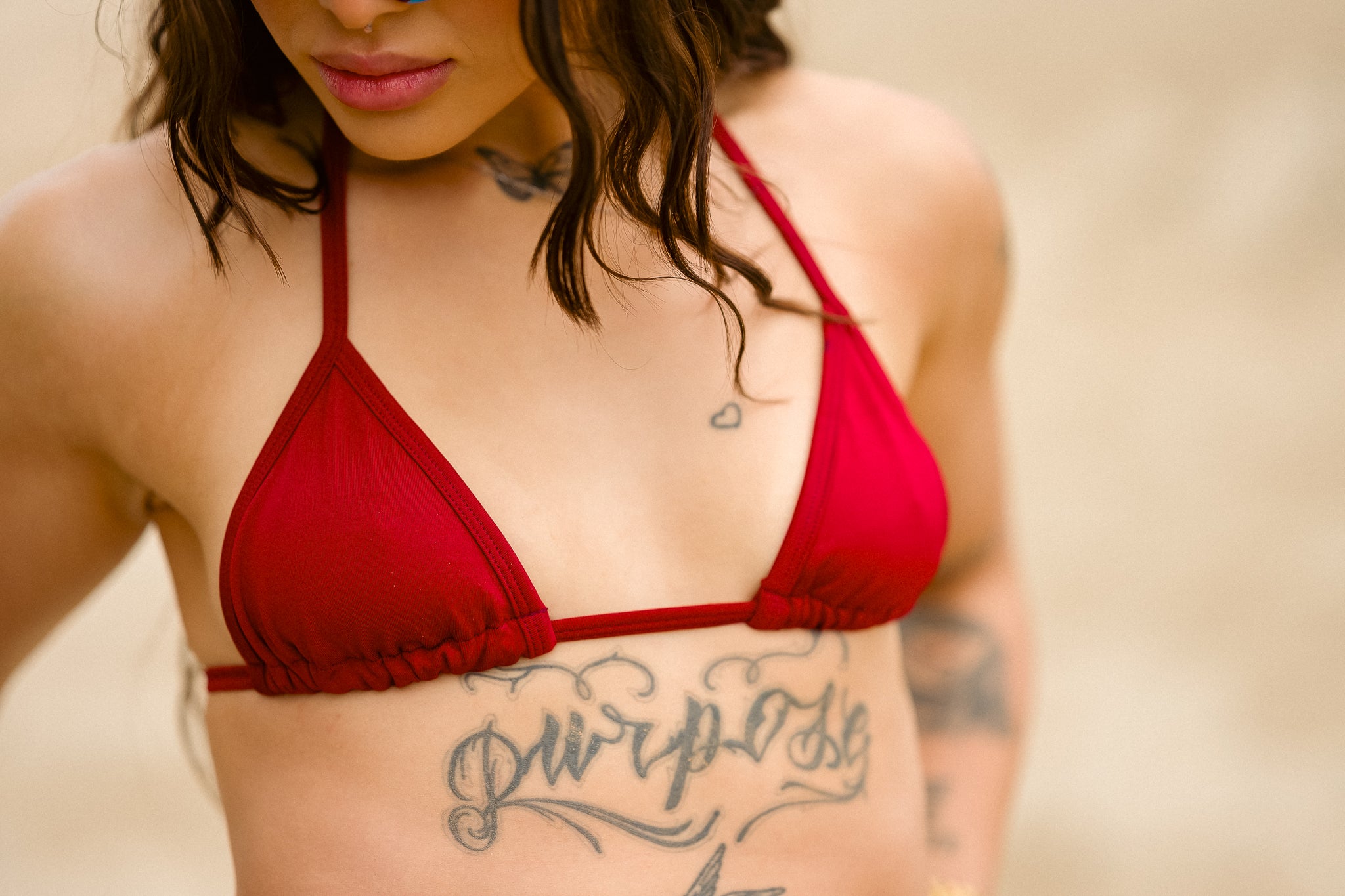 Biquini Marquinha fita VINHO