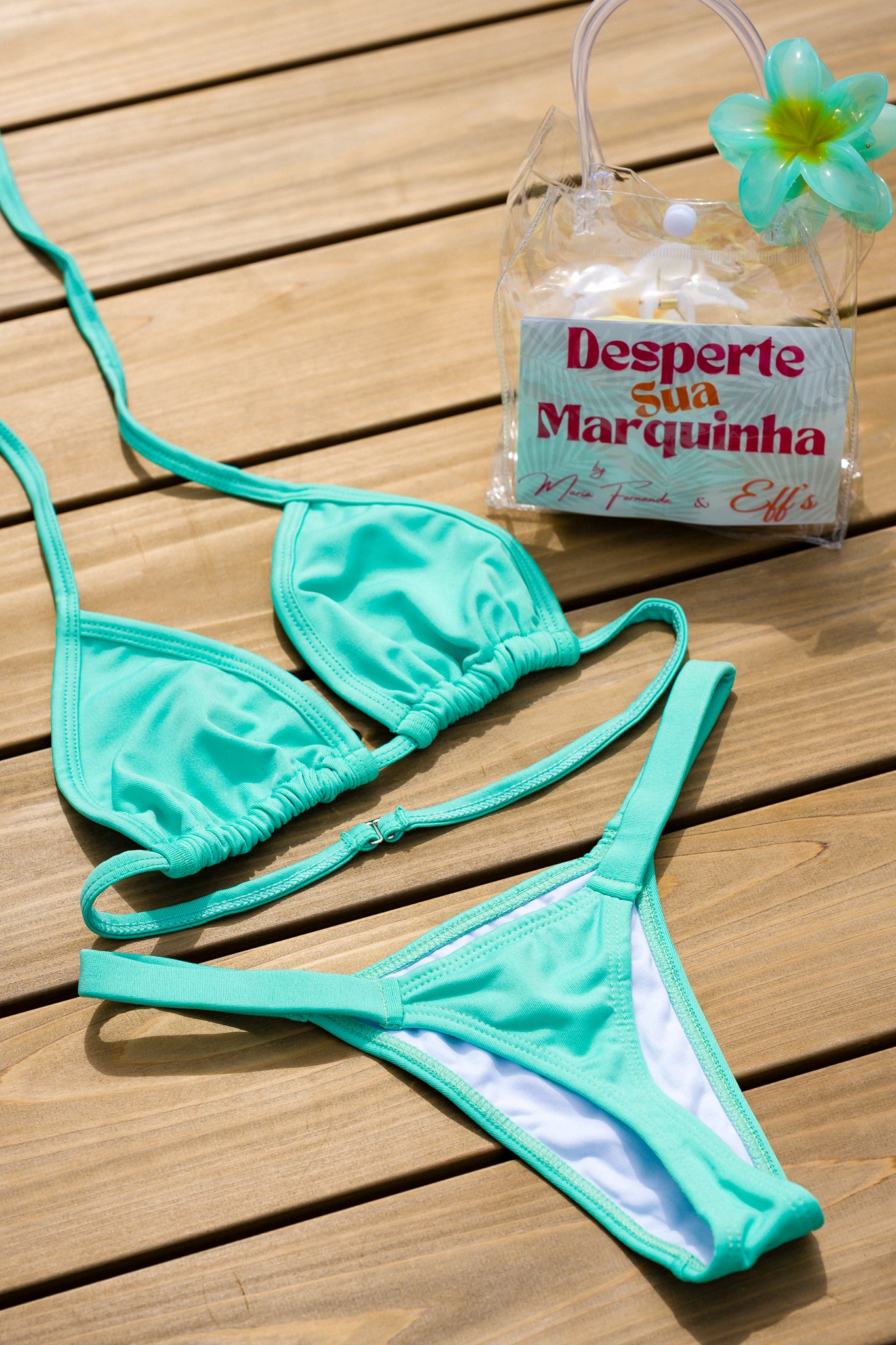 Biquíni Marquinha fita VERDE AGUA