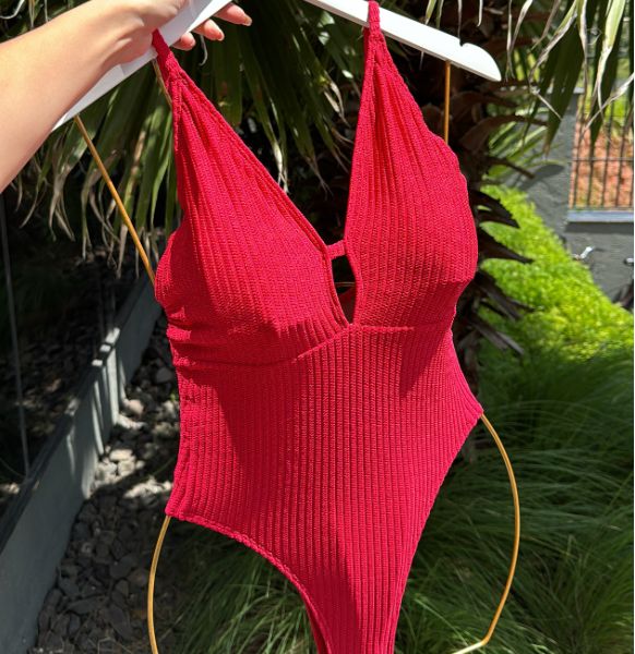 Maiô Paloma - Santorini Vermelho - Fiorella