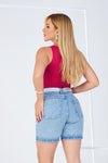 Short Jeans - Pedal Manu - Escuro