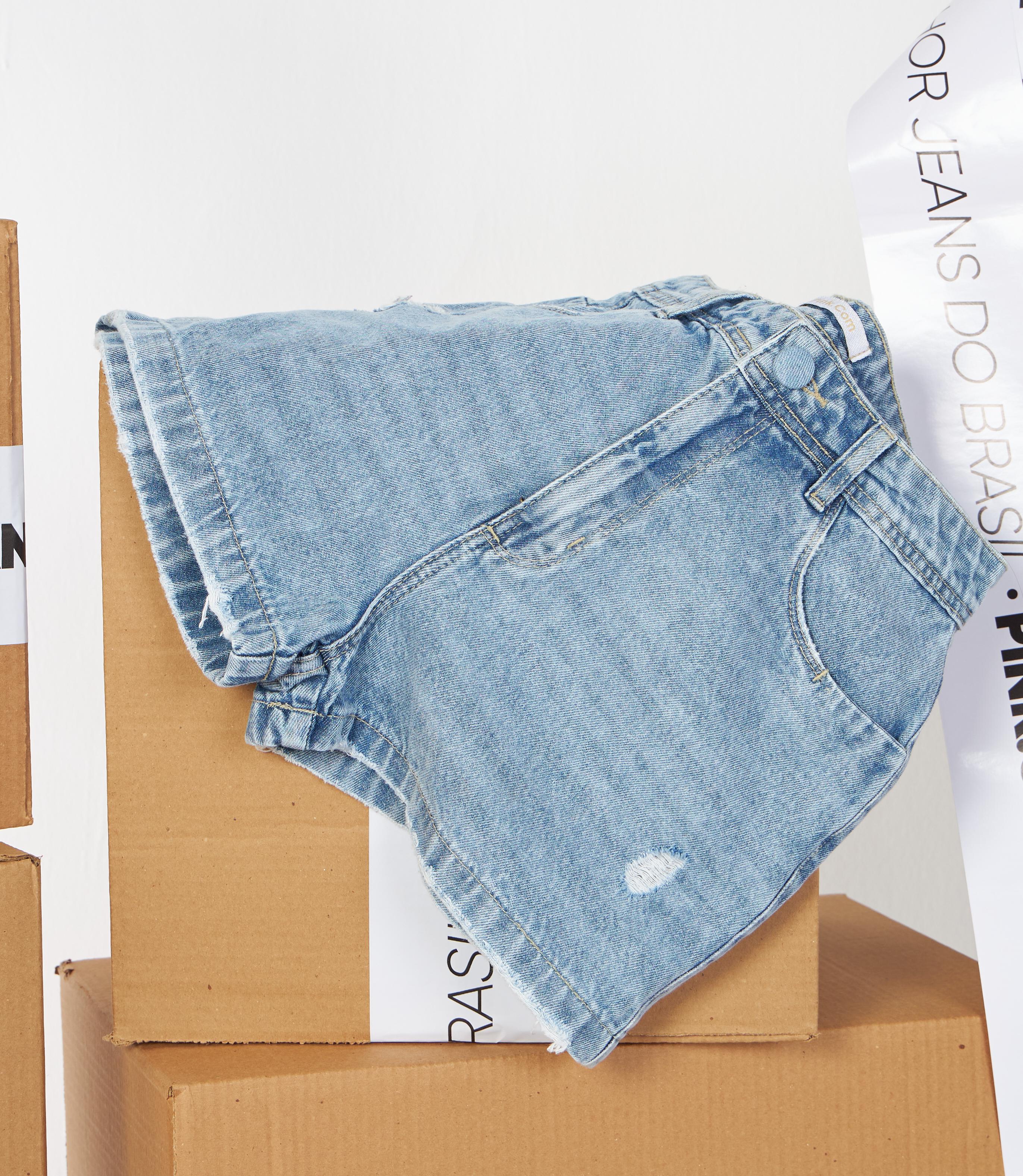 Short Jeans - Hot Taty - Claro