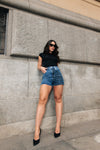 Short Jeans - Hot Animal Print - Claro