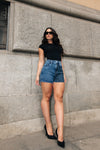 Short Jeans - Hot Animal Print - Claro