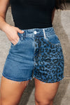 Short Jeans - Hot Animal Print - Claro