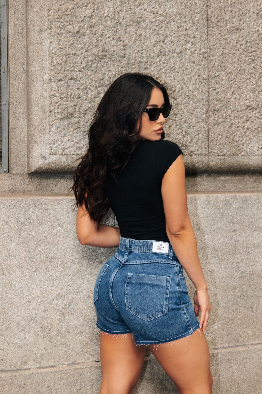 Short Jeans - Hot Animal Print - Claro