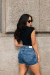 Short Jeans - Hot Animal Print - Claro