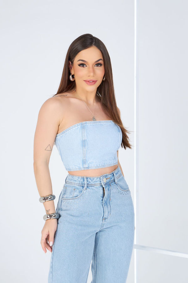 Calça Jeans - Valéria - Brilho Clara