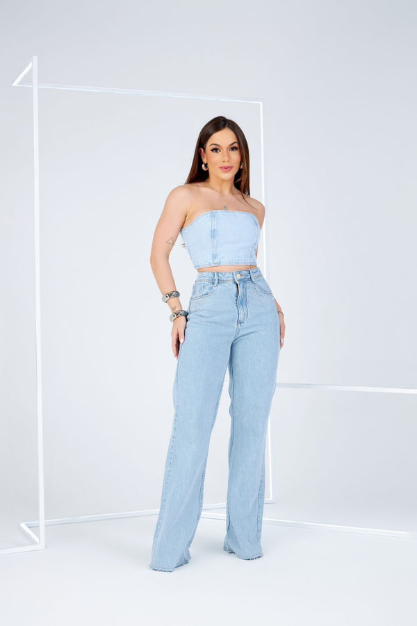 Calça Jeans - Valéria - Brilho Clara