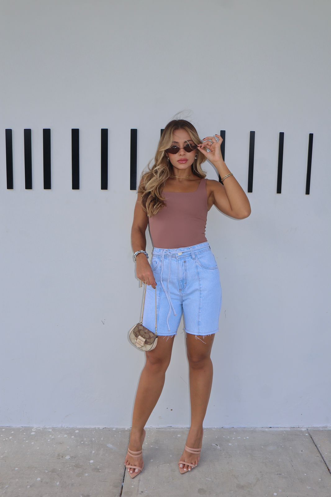Short Jeans - Pedal Renata - Claro