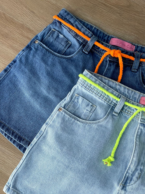 Short Jeans - Hot Ayla - Claro