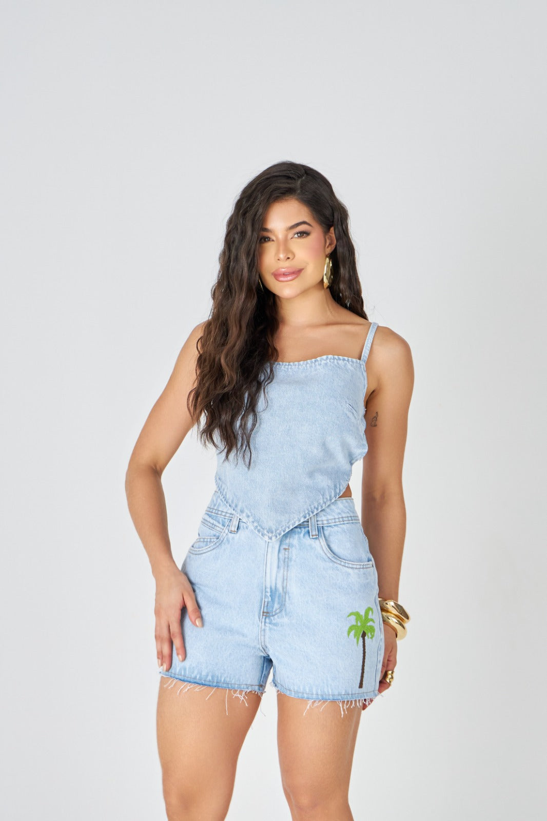 Short Jeans - Hot Coqueiro - Claro