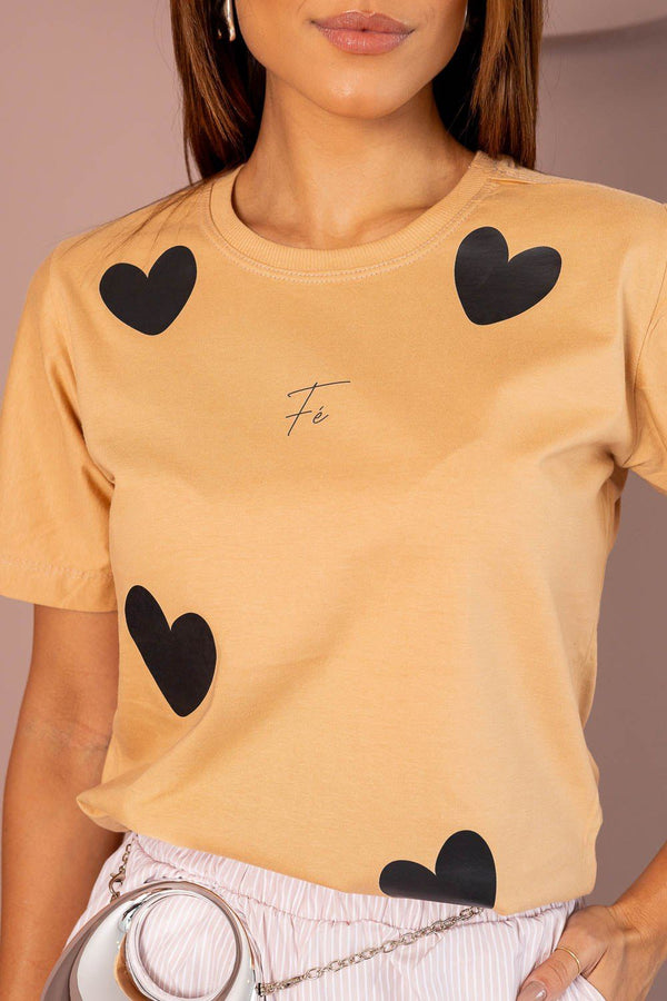 T-shirt Tradicional - Estampa - Fé