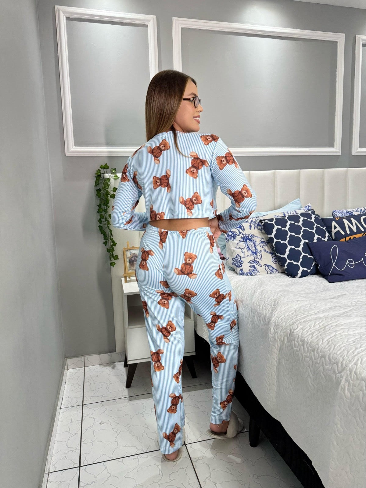 PIJAMA LONGO - MAX CROPPED - URSINHO CORAÇÃO