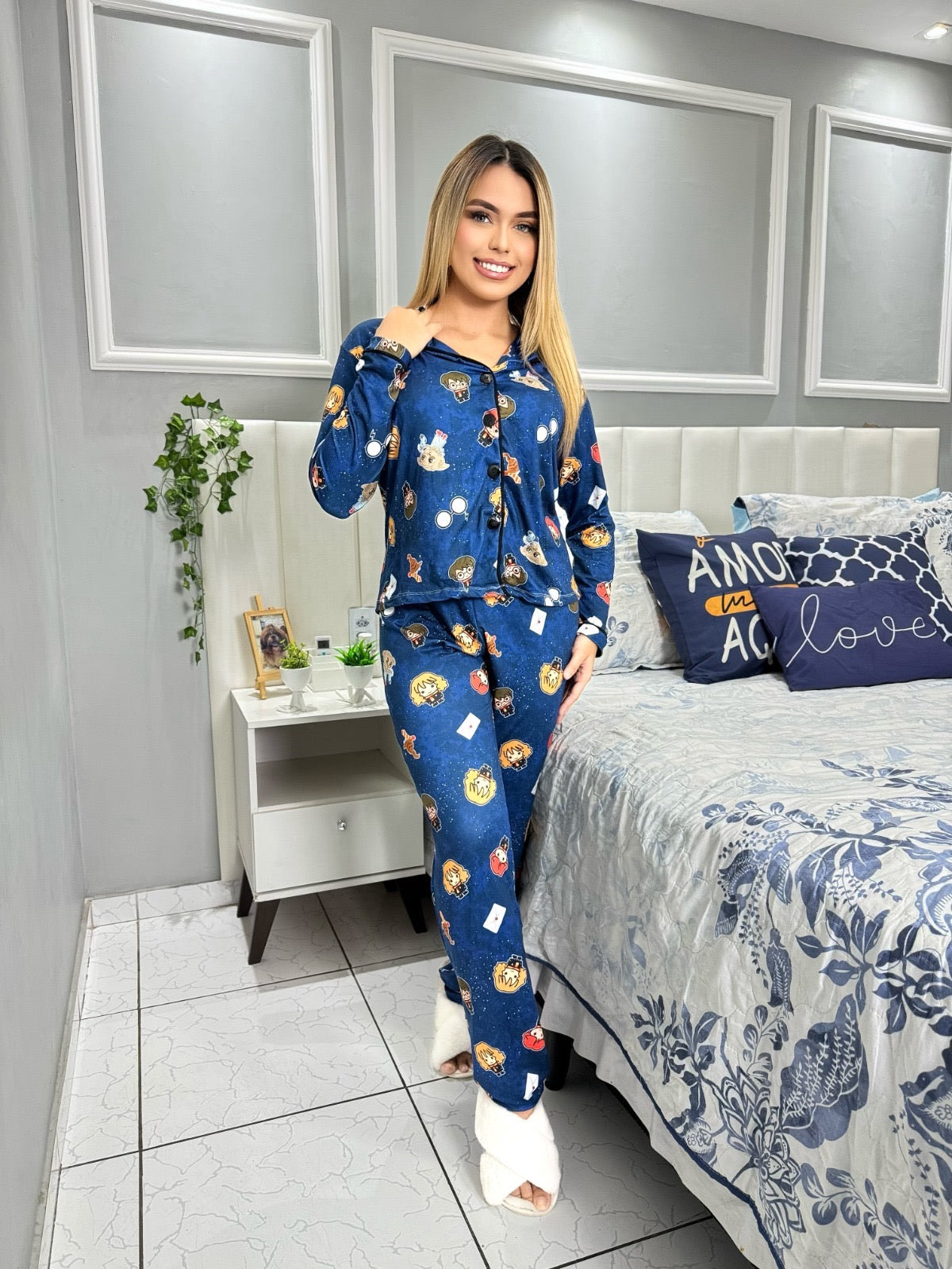 PIJAMA LONGO - AMERICANO - HARRY POTTER