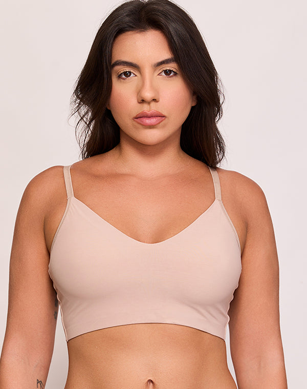 SUTIÃ TOP - BOJO FLEX - LONGO INVISIVEL- CHOCOLATE - REF: 05 0035