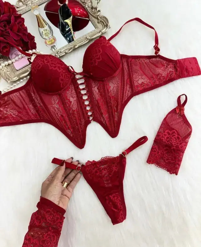 Corselet Luxo - Vermelho